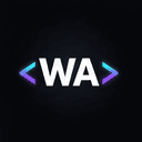 WA monogram between code brackets, Waseem Anjum's avatar