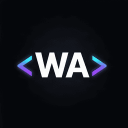 WA monogram between code brackets, Waseem Anjum's avatar